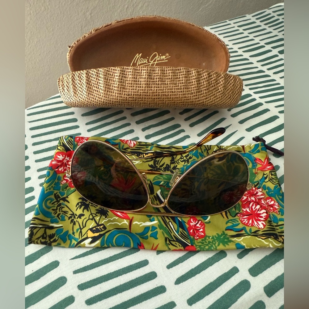 Maui Jim Women Sunglasses Polarized Aviator